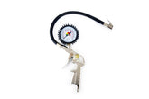Reifenfüllpistole mit Manometer und Gummischlauch