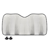 Silberne Sonnenblende für die Auto-Frontscheibe, 130 x 60 cm