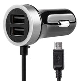 USB-Autoladegerät mit microUSB und zwei USB-Anschlüssen
