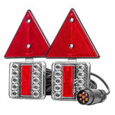 Magnetisches LED-Leuchtenset für Anhänger mit Dreieckrückstrahlern