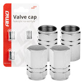 Silberne Ventilkappen aus Aluminium