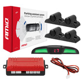 Parksystem mit LED-COB-Display und vier schwarzen Sensoren