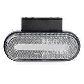 Ovales weißes LED-Markierungsleuchten-Set von vorne