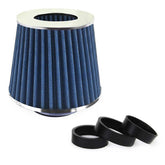 Blauer konischer Luftfilter fürs Auto