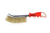 Stahlbürste mit messingbeschichtetem Draht, 25,5 cm
