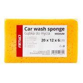 Oranger Autoschwamm für die Autowäsche 20 x 12 x 6 cm