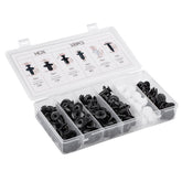 Universelles Set mit 100 Karosserieclips in Kunststoffbox