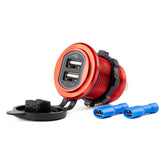 Wasserdichter USB-Ladeadapter mit zwei Anschlüssen für 12–24 V
