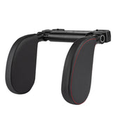 Schlafstütze für den Autositz in schwarzer Lederoptik