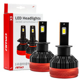 LED-Lampen H3 X3-Serie im Set von vorn