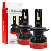 LED-Scheinwerferlampen H4/H19 X3