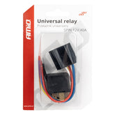 Universelles 12-V-Relais mit Sockel und Kabeln