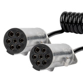 Spiralkabel til trailer med 2 x 7 PIN type N-stik
