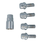 Carpoint abschließbare Radschrauben M12x1,5x26mm C-Kugelbund