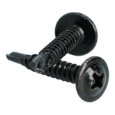 Carpoint selbstschneidende Schrauben, schwarz, Ø 4 mm, 25 mm, 100 Stk.