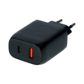 Carpoint Schnellladegerät mit zwei Anschlüssen (Wand) – 20 W USB-C + 18 W USB-A 3.0