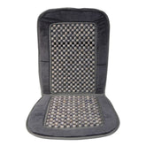 Carpoint Sitzauflage mit Holzperlen Deluxe, grau