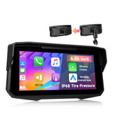 6,86” Motorrad-Bildschirm mit CarPlay, Android Auto, AirPlay und TPMS