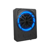 10" Aktiv-Slim-Subwoofer mit RGB-LED & Bluetooth-App – 1200W Peak