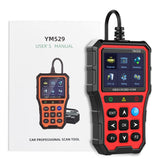 OBD2 Fehlercode-Lesegerät YM529 – Diagnosetester mit Bluetooth und Farbdisplay