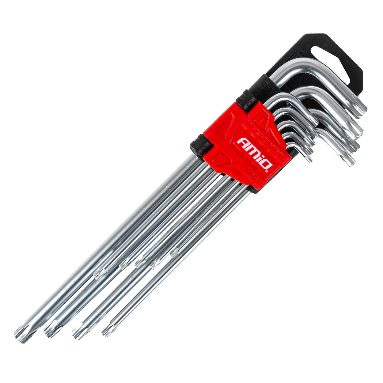 Sæt med lange Torx-nøgler på 230 mm i 9 dele