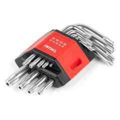 Torx-Schlüsselsatz mit 9 kurzen Schlüsseln aus CRV-Stahl
