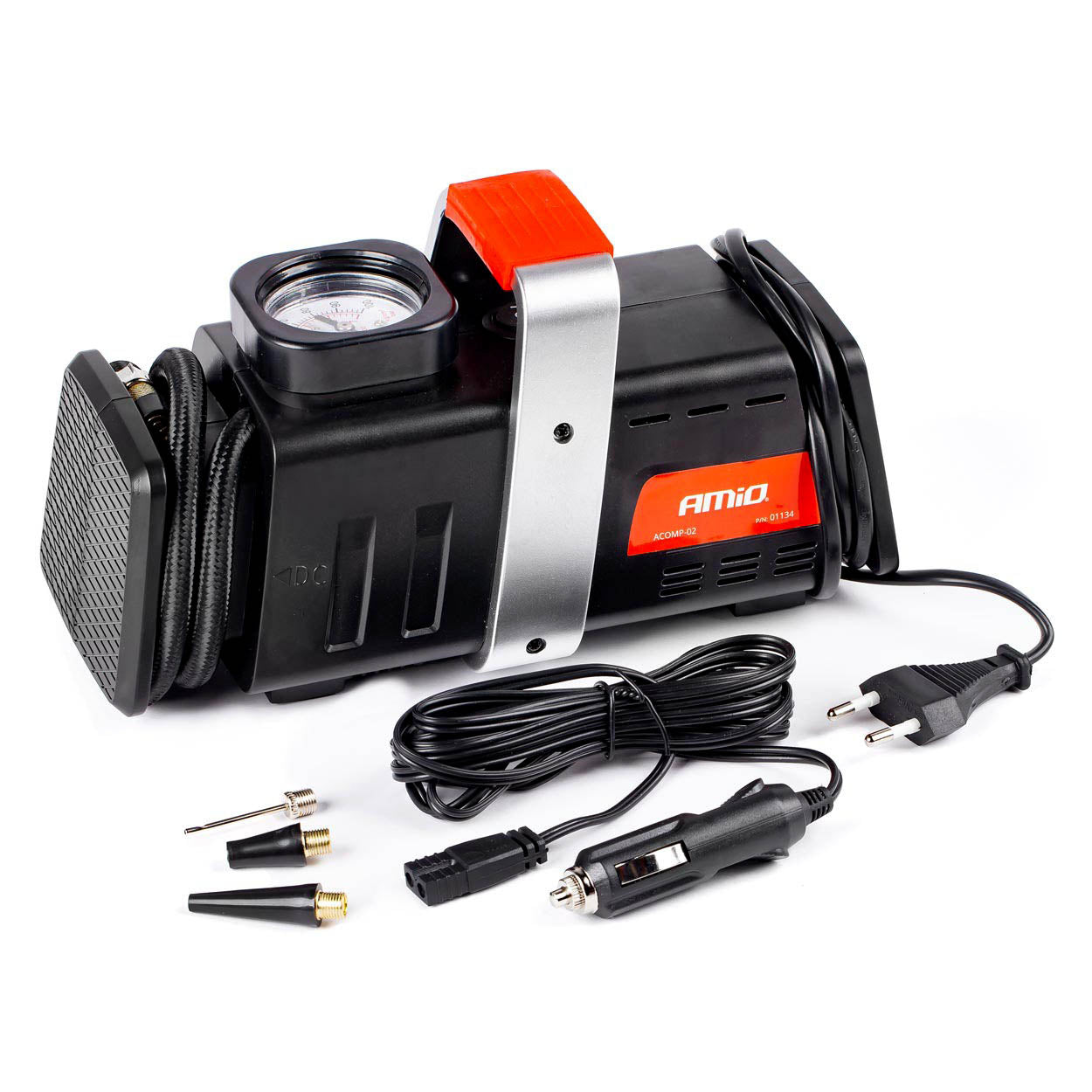 12 V/230 V Auto-Kompressor mit Manometer