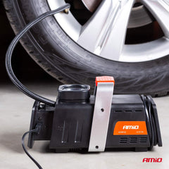 Auto-Kompressor mit Manometer und Zubehör