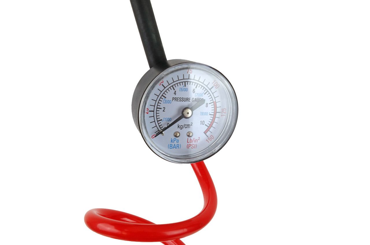 Autokompressor mit Spiralschlauch und Manometer