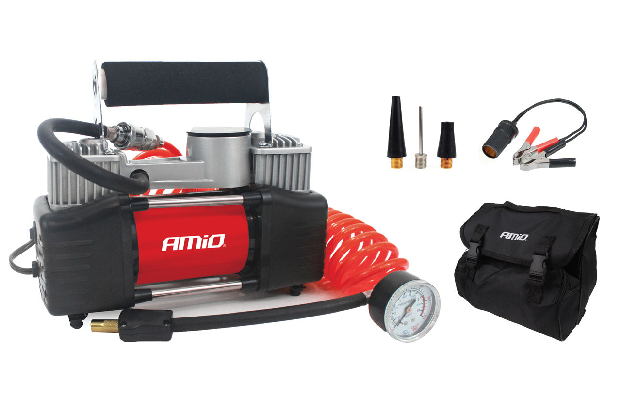 2-Zylinder-12V-Autokompressor mit Tasche