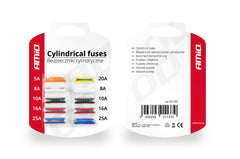 Blisterpackung mit 10 zylindrischen Autosicherungen