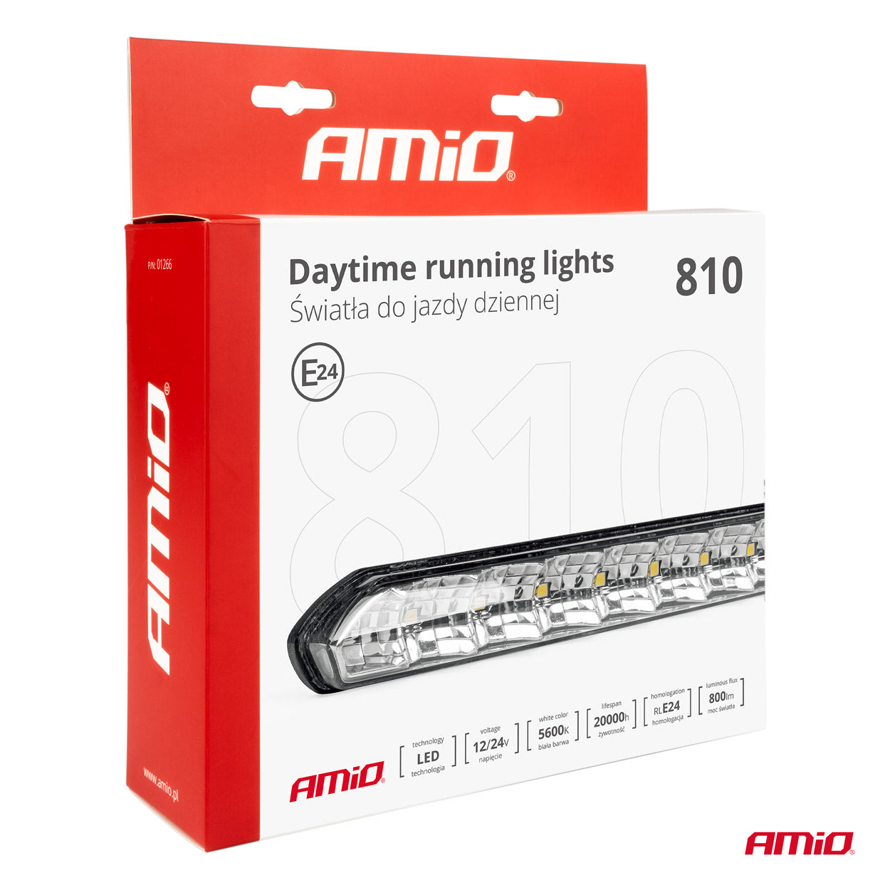 DRL 810 Tagfahrlicht an der Fahrzeugfront montiert