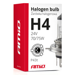 H4-Halogenlampe 24 V mit UV-Filter