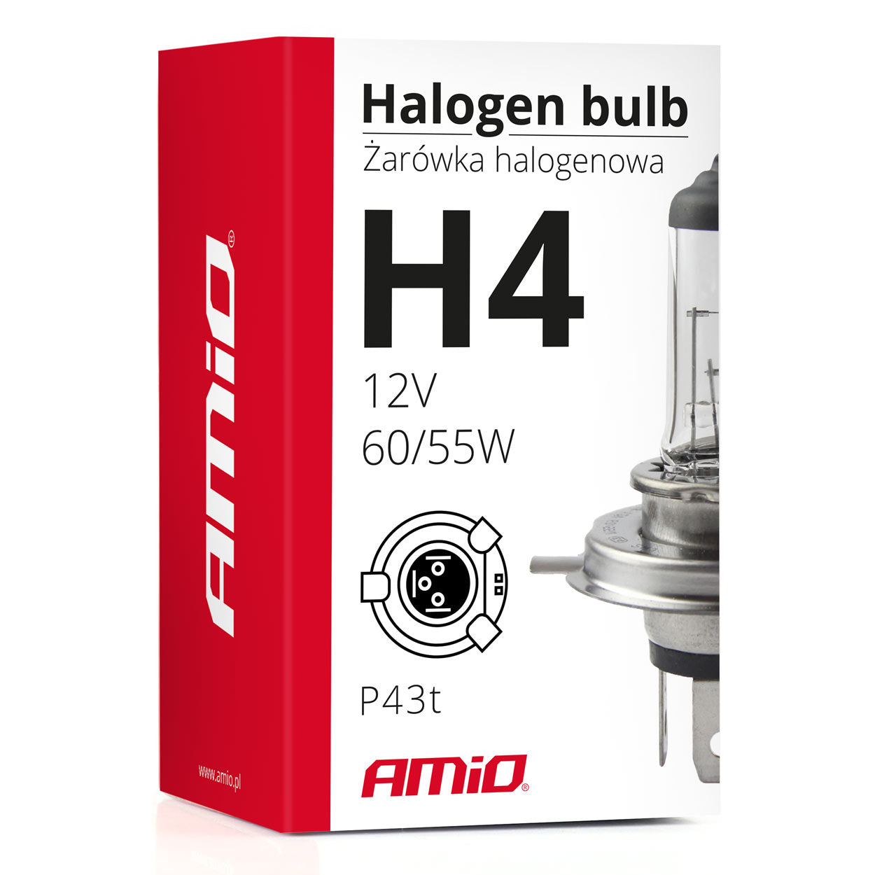 H4-Halogenlampe mit E8-Zulassung