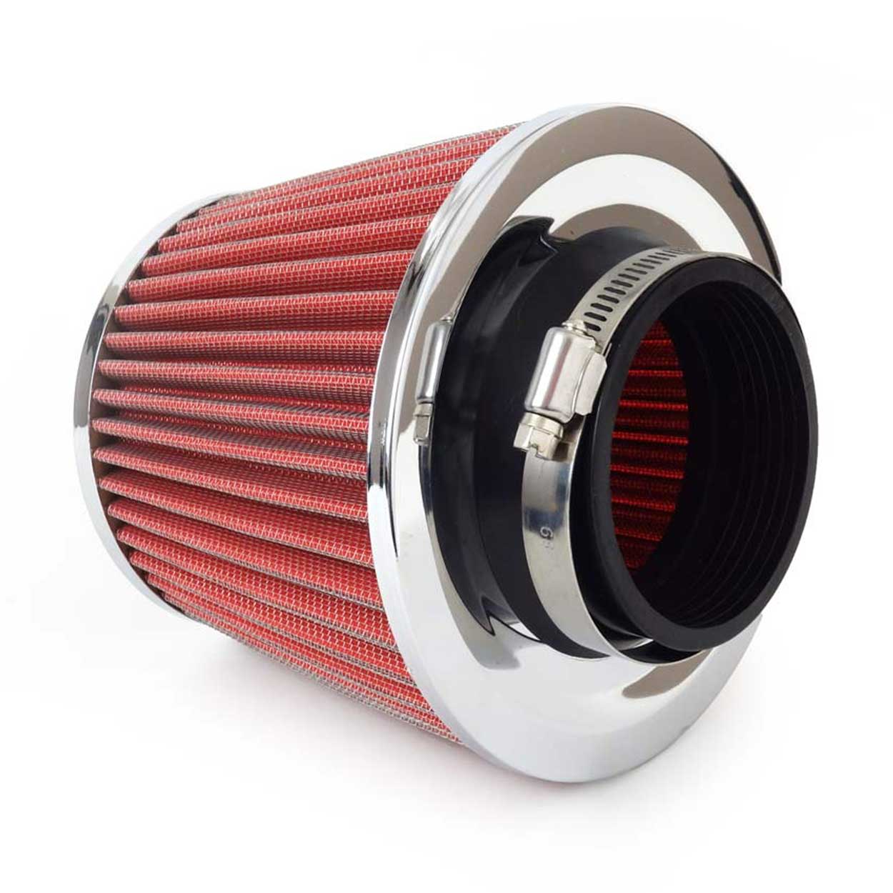 Konischer Luftfilter mit drei Montageadaptern