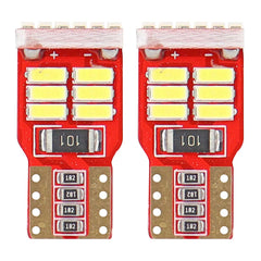 Hvide LED-pærer W5W T10 med 18 stk. 4014-dioder