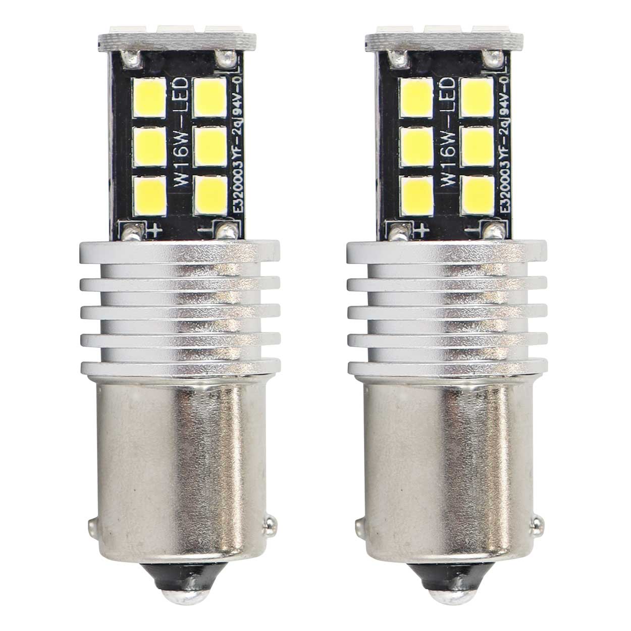 LED-pære 1156 BA15S med hvidt lys