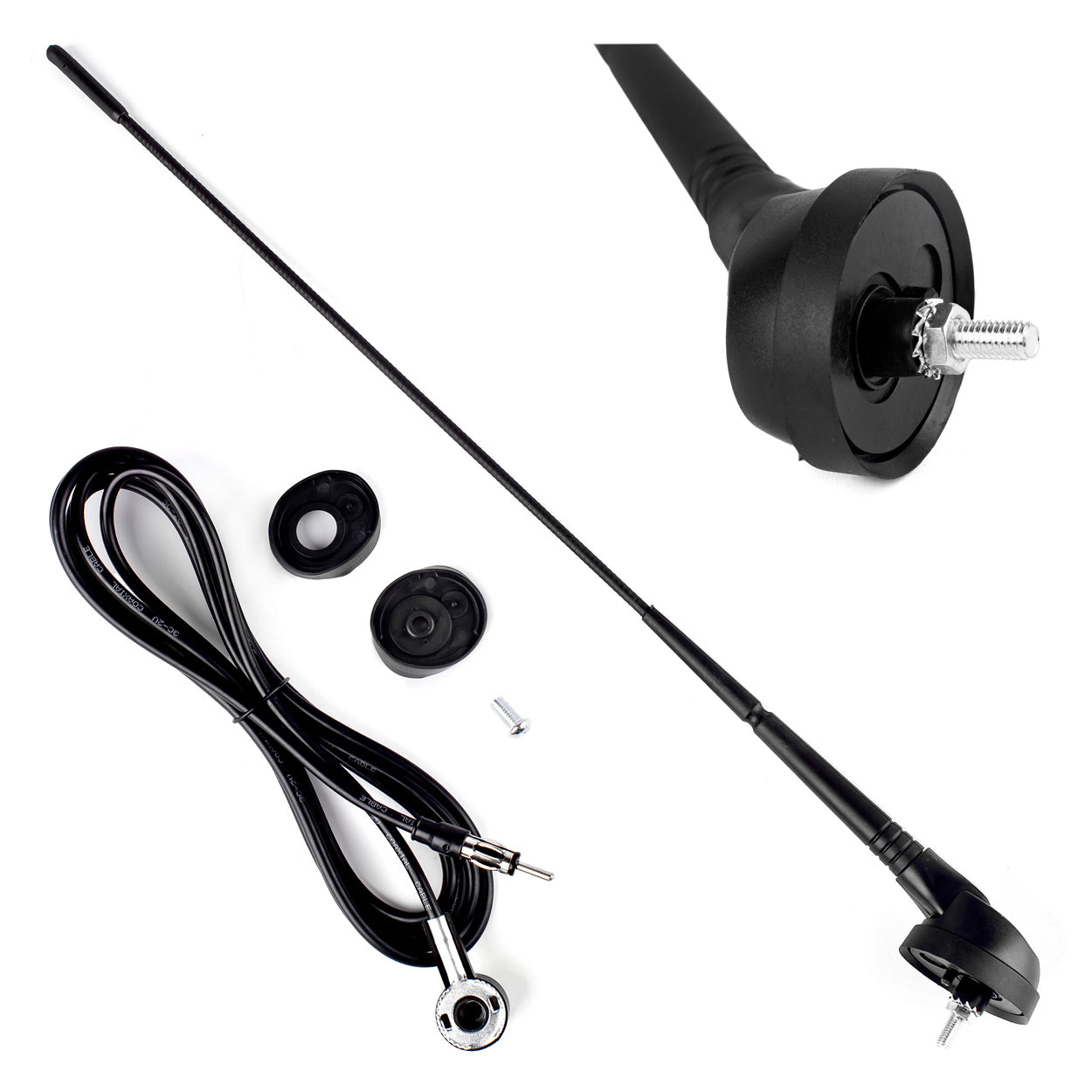 40 cm Autoantenne für AM/FM-Radio