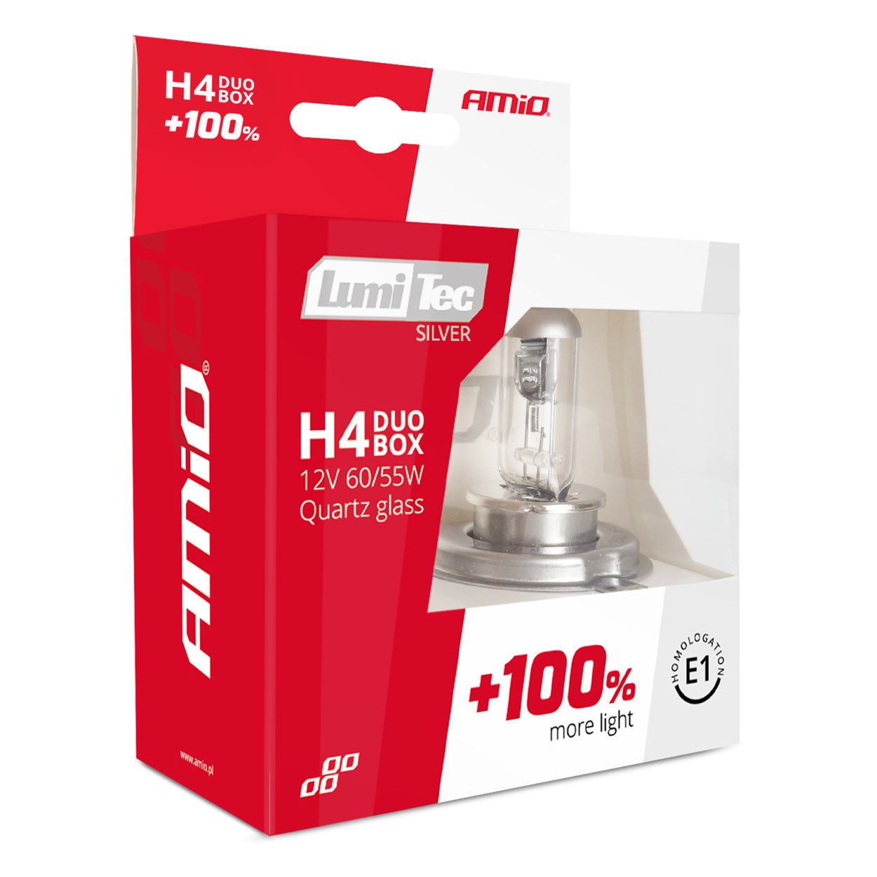 Packung mit 2 LumiTec Silver H4 Halogenlampen