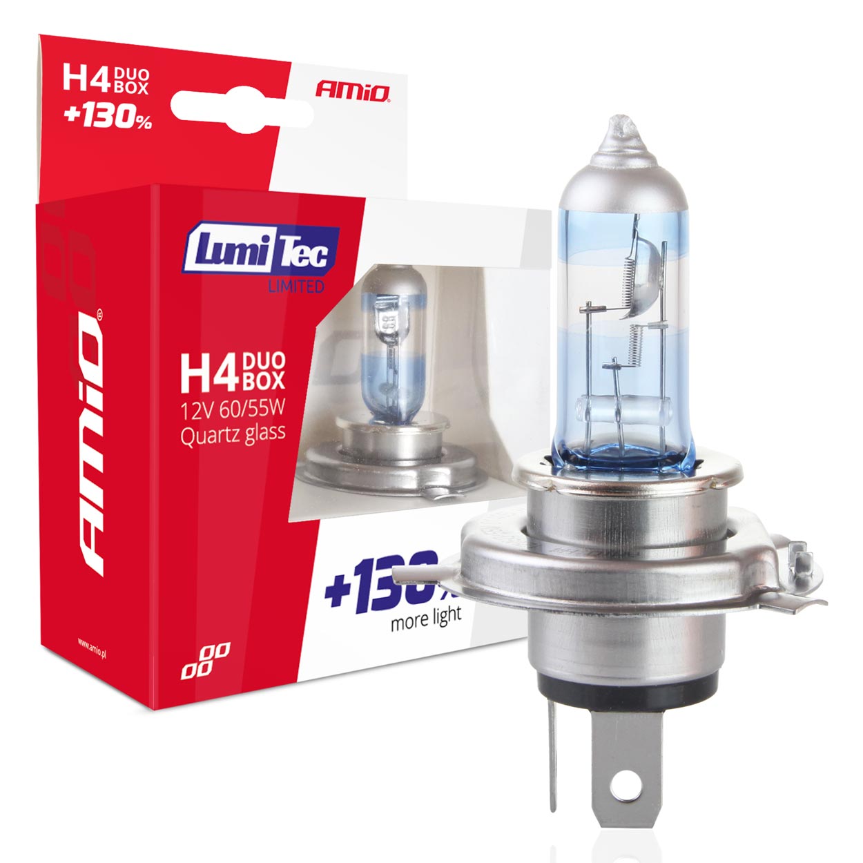 H4 halogenpærer LumiTec Limited +130 procent