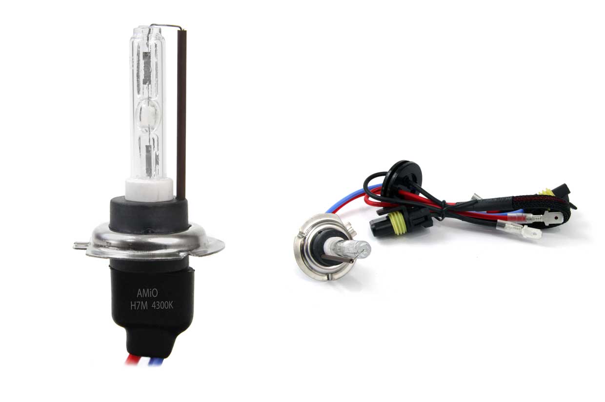 H7-Xenonlampe mit Metallsockel und 4300K Licht