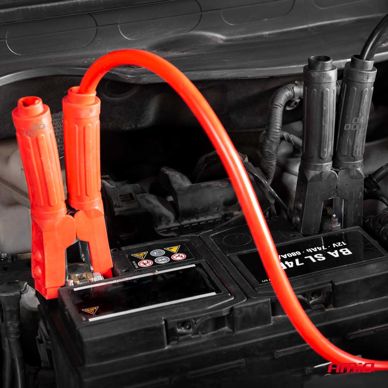 Startkabler i opbevaringstaske