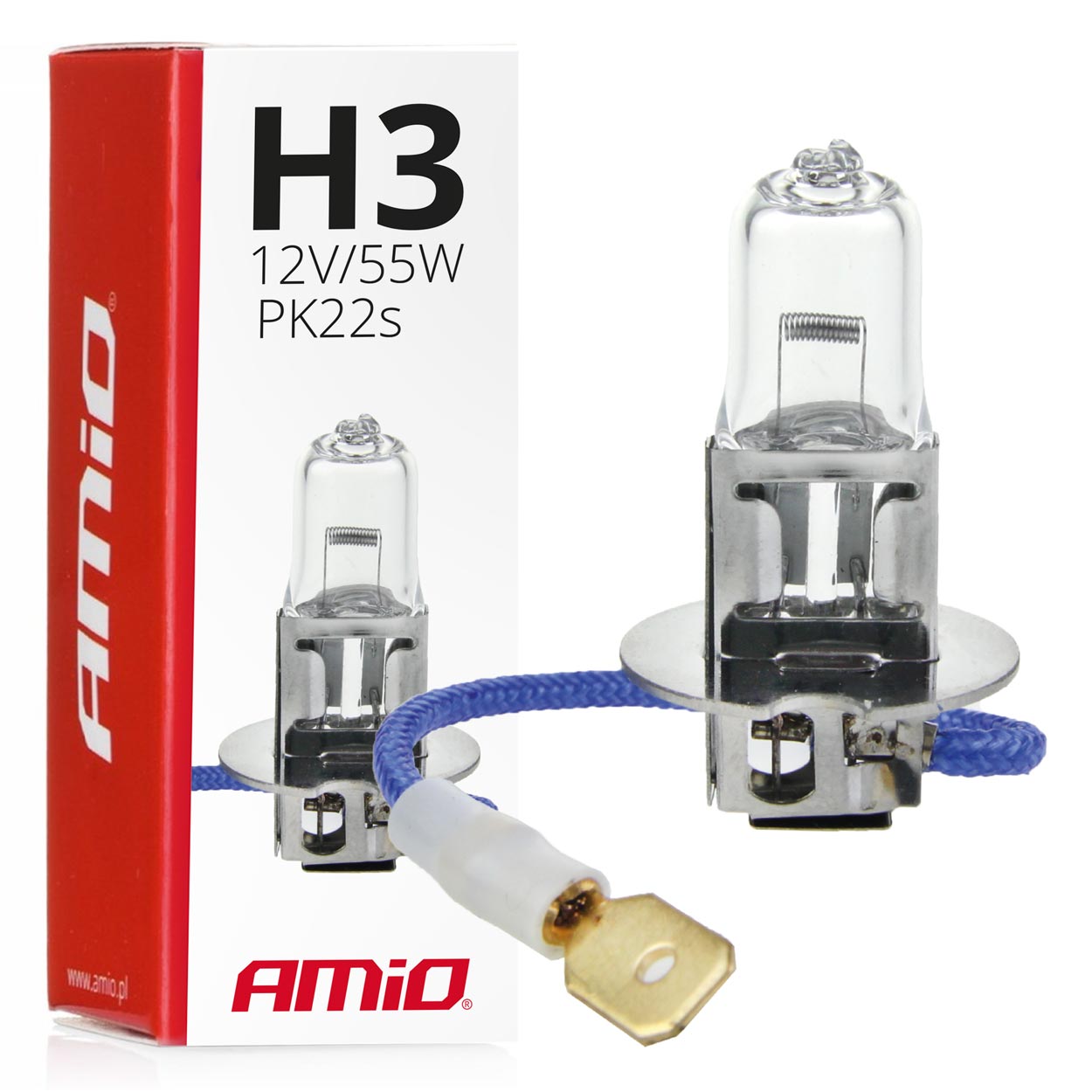 Klare H3-Halogenlampe 12 V 55 W für den Nebelscheinwerfer