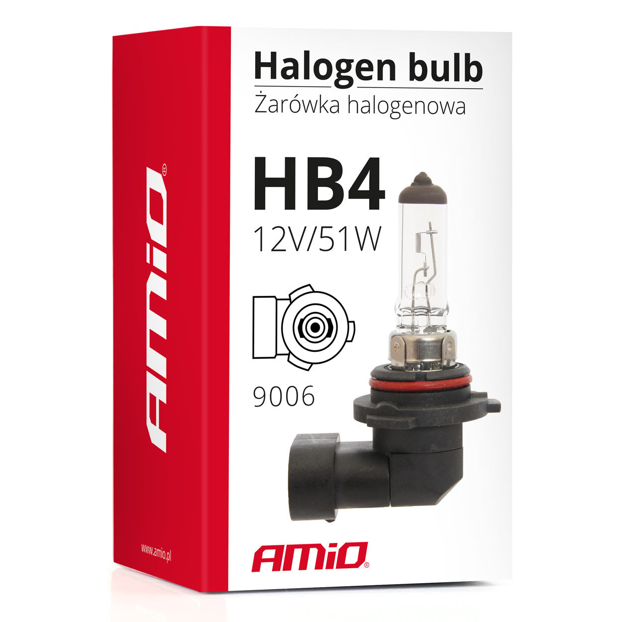 Halogenlampe HB4 9006 für Fernlicht und Abblendlicht