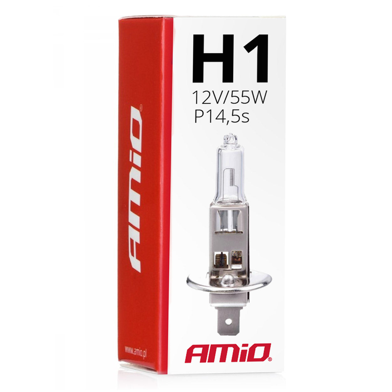 Klare Halogenlampe mit H1-Sockel