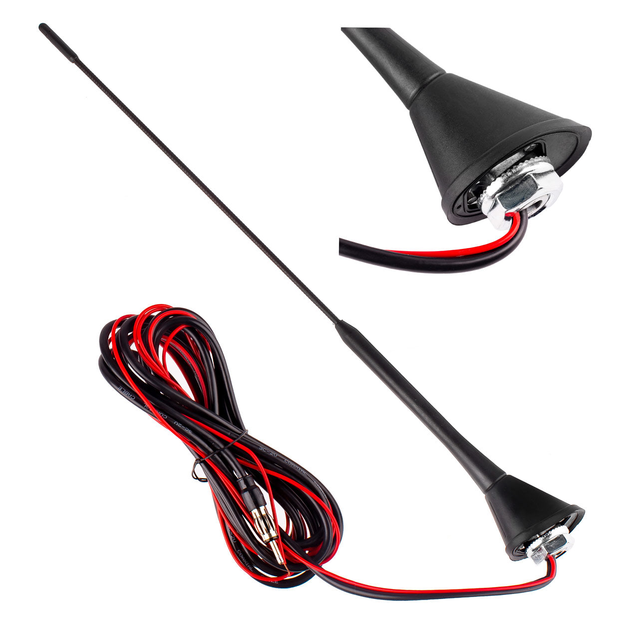 40 cm Autoantenne mit integriertem Verstärker