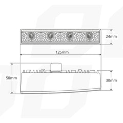 DRL 540 PRO Tagfahrlicht mit Frontglas