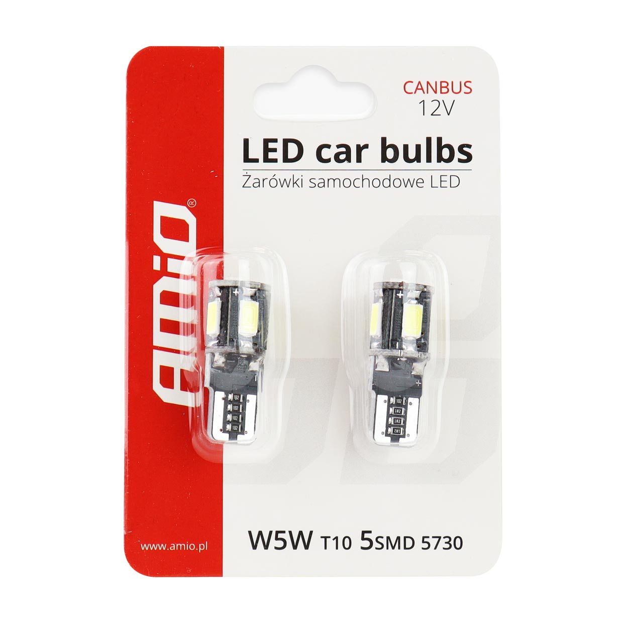 Weiße T10 W5W LED-Lampe für die Fahrzeugbeleuchtung