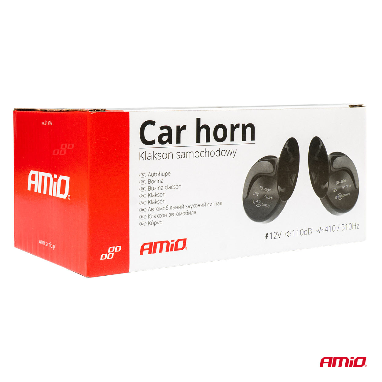 12V Horn mit Montagematerial