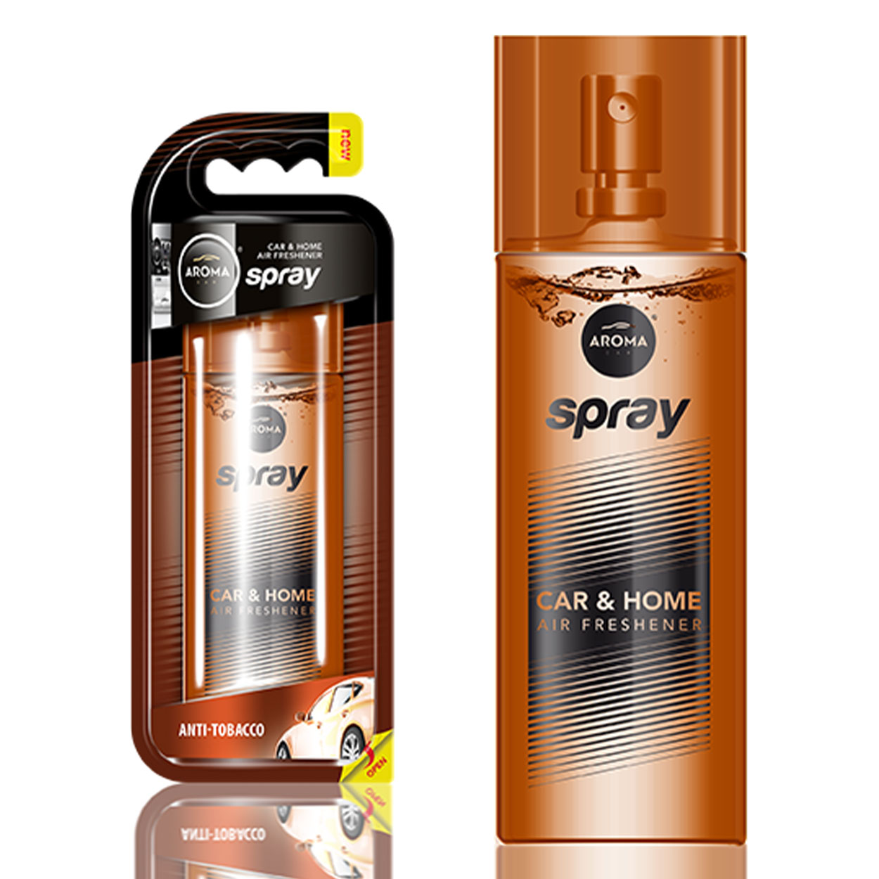 Aroma Spray Antitabak Lufterfrischer in Glasflasche mit Zerstäuber